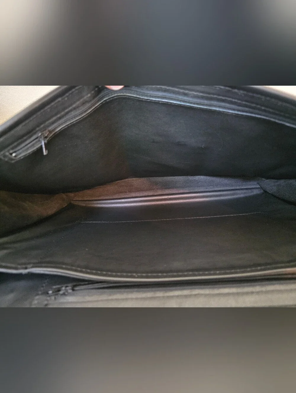 Vintage Roche Signed Calf Leather Briefcase Messenger Laptop Bag Y2K